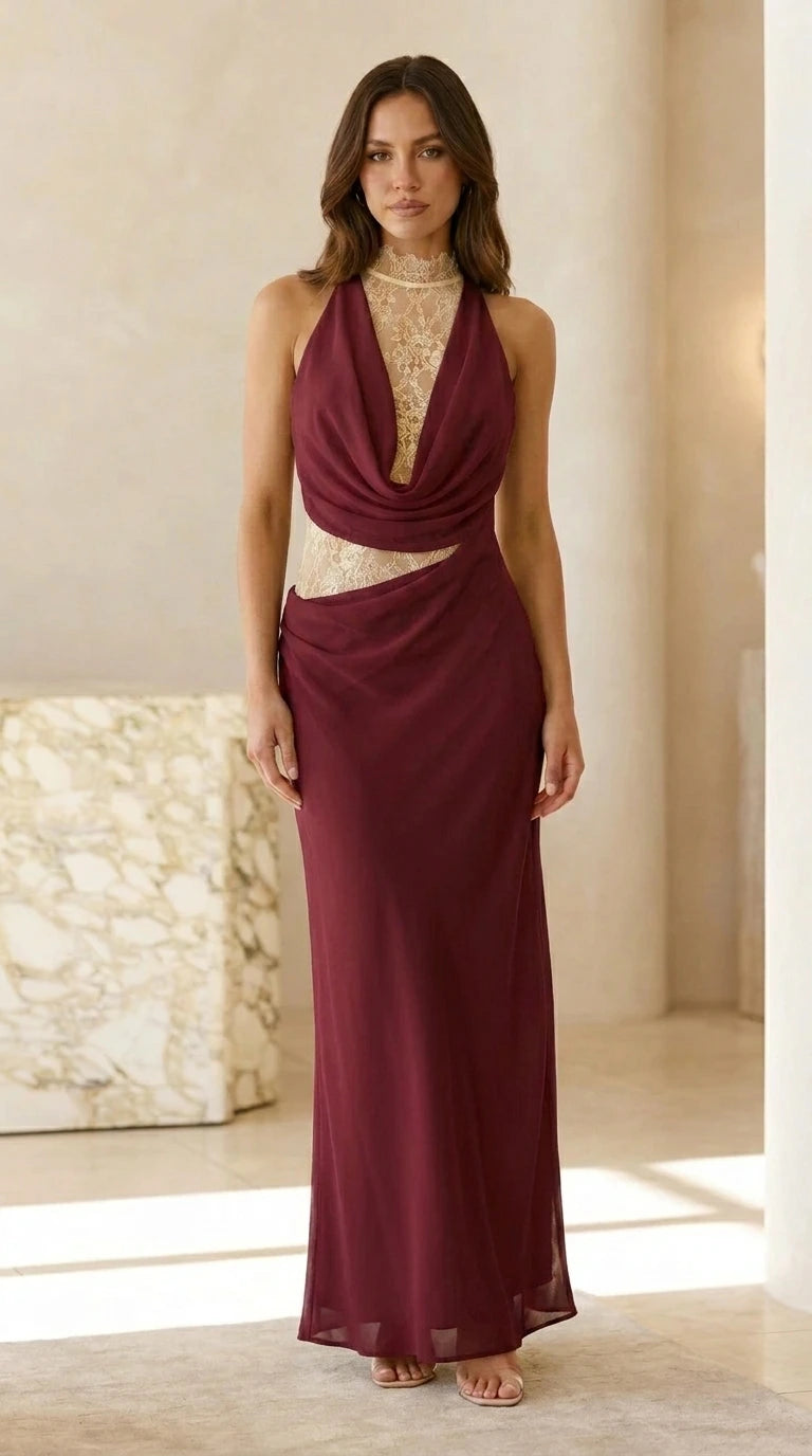 Front view of burgundy color variant