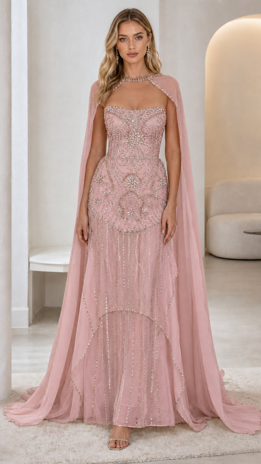 Front view of soft pink color variant