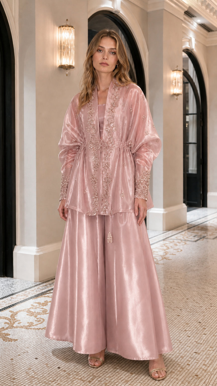 Front full view of soft pink color variant