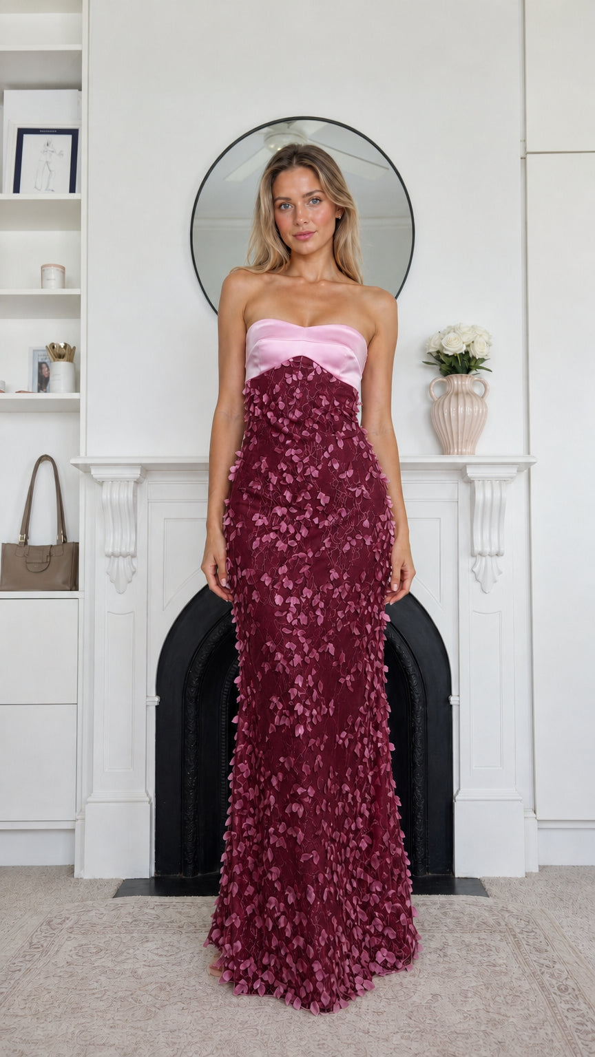 Front view of burgundy color variant