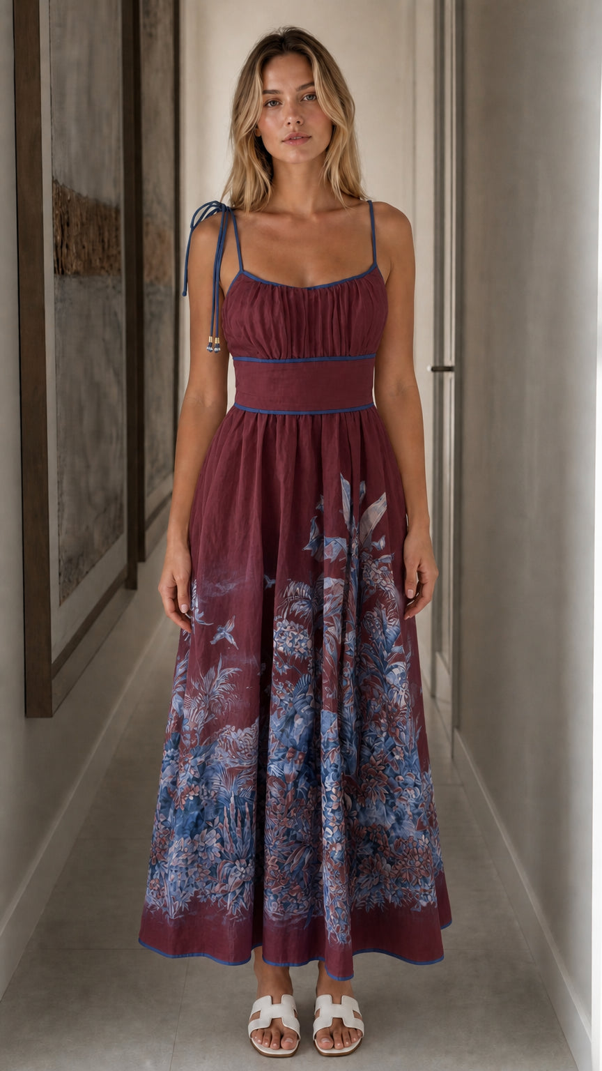 Front view of burgundy color variant